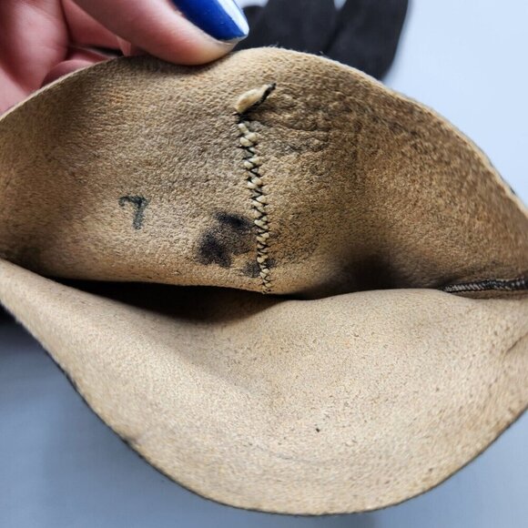 Ladies Leather Gloves Black Suede Fit Small Lined + Unlined Lot of 2 - Picture 10 of 10